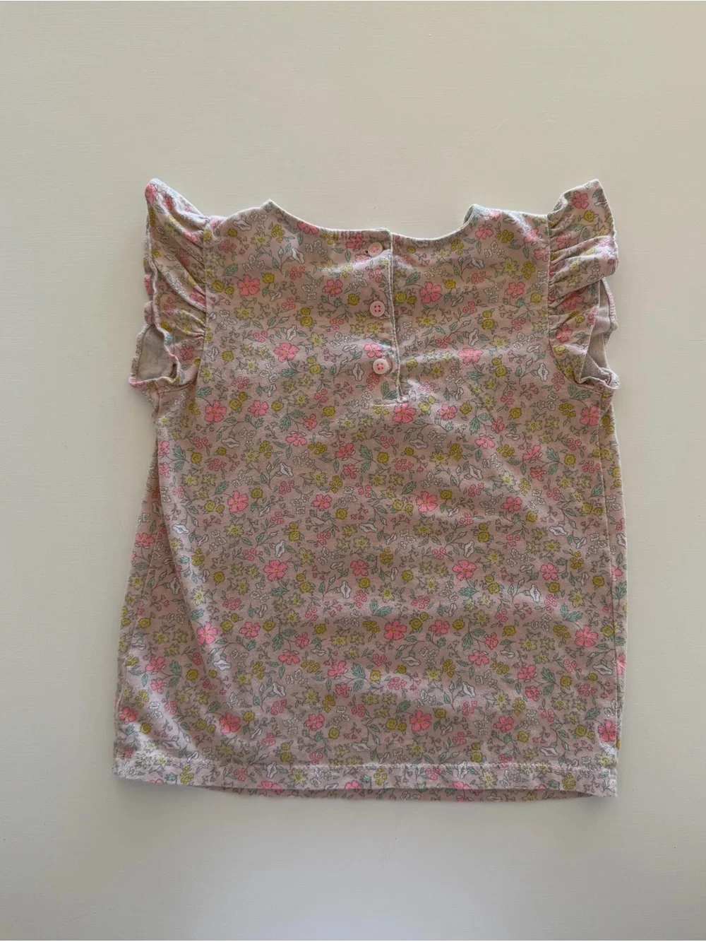 OshKosh Floral Ruffle Top Size 3T GUC